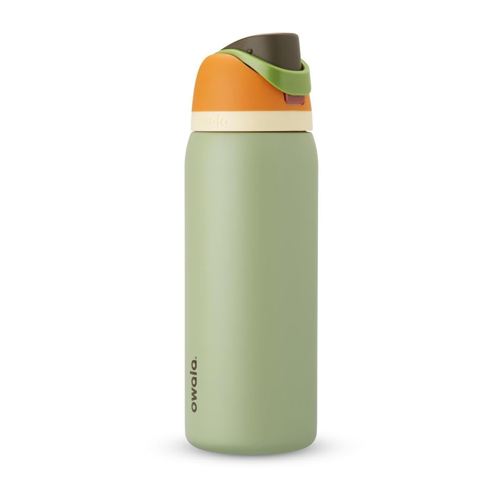 Owala FreeSip Insulated Stainless Steel Water Bottle with Straw for Sports and Travel, Leak Proof, BPA-Free, 945ml, Camo Cool