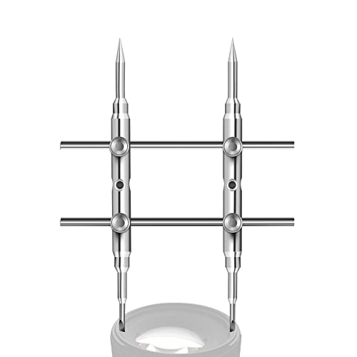 NEEWER Stainless Steel Lens Spanner Wrench, Professional Repairing Opening Tool with Double Sided Pointed Flat Tips Lens Removal Tool with Four Screws for DSLR Camera Lens, Telescope Lens (Straight)