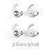 AhaStyle Earbuds Ear Hooks and Covers [Sound Quality Enhancement] Compatible with Apple AirPods EarPods Headphones(Clear-2 Pairs Small)thumb 1