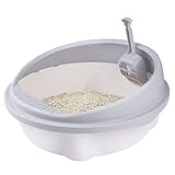 DAKA Cat Litter Tray, Litter Toilet Box High Sided