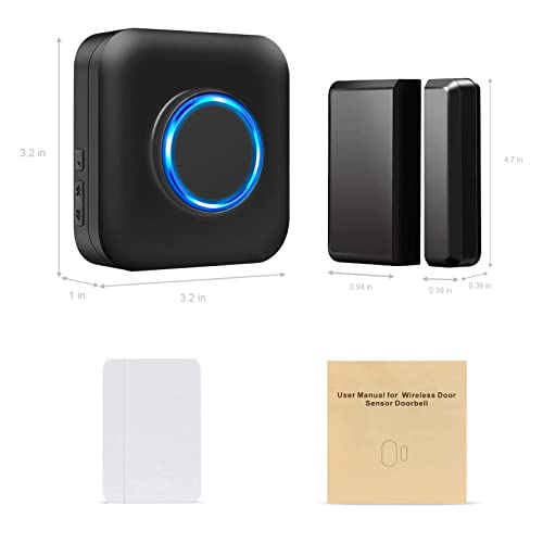 Door Chime Bistee Wireless Door Alarm Contact Sensor Door Open Bell 600