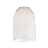 White Dome Glass Shade - Lipless with 1-5/8-Inch Fitter Opening