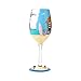 Enesco Designs by Lolita 6001311 Beach Life Wine Glass, 15 oz