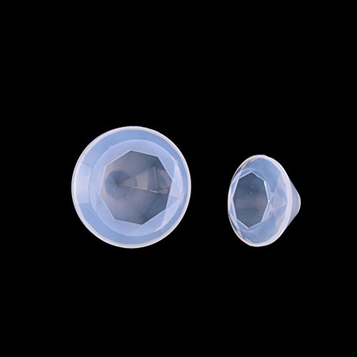 Buytra Diamond Silicone Resin Casting Molds for Epoxy Resin, Jewelry Making Earring Pendant DIY Crafts, 2 Pack