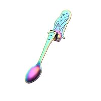 YJYdada Cute Mermaid Spoon Handle Spoons Flatware Coffee Drinking Tools Kitchen Gadget (Multicolor)