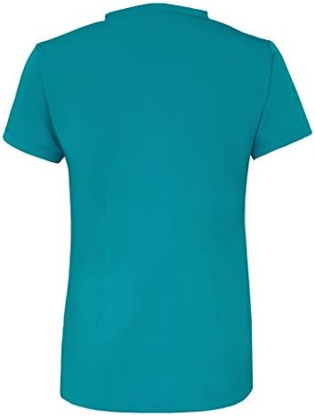 Adar Indulgence Womens Jr. Fit Stitched Curved V-Scrub Top