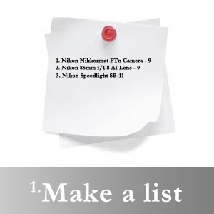 Used camera equipment list