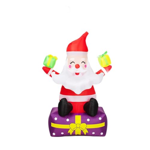 6 Ft Inflatable Santa Claus with Gift Boxes - Outdoor Christmas Decorations, Xm…