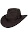 Indiana Outback Crushable Wool Fedora Hat, Silver Canyon