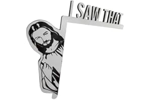 ARK Survivor Jesus I Saw That Door Window Frame Computer Decoration Door Frame Decoration Funny Sign Funny Decoration (Large L)