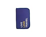 ORB Travel RFID Blocking Multi-function Zippered Passport Credit Debit Card Travel Document Organizer Wallet Case