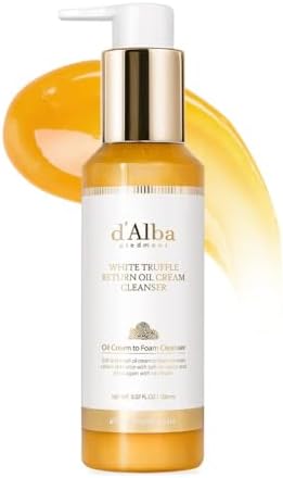 Crema limpiadora italiana de trufa blanca con aceite de retorno de trufa blanca, vegana, limpiador fácil en un solo paso que elimina el sebo + desmaquillante