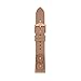 Fossil Women's 18mm Leather Interchangeable Watch Band Strap, Color: Blush Flower (Model: S181433)