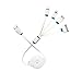 USB Cable,Miclech Retractable 4 in 1 Multifunctional Universal USB Charger Cable for iPhone, Android,MP3,MP4.