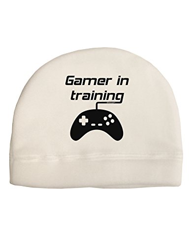 TooLoud Gamer In Training BnW Adult Fleece Beanie Cap Hat