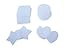 Plastic Canvas No. 7 Shapes Assortment - Stars, Hearts, Squares, Circles - 70 Piece Bundle