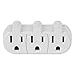Westinghouse Triple Grounded Outlet Adapter, Three Way Splitter