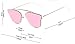 GAMT Mirrored Metal Frame Sunglasses Rimless Designer for Men