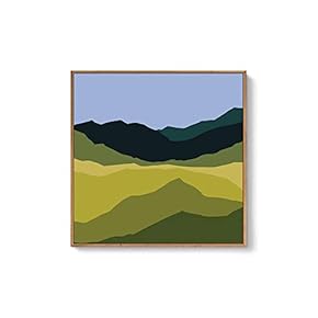 Framed Canvas Wall Art Natural Scenery Canvas Prints Home Artwork Decoration for Living Room,Bedroom - 16x16 inches