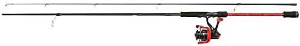 Abu Garcia Max X Spinning Combo, Fishing Rod and Reel Combo, Spinning Combos, Predator Fishing,Pike/Perch/Zander/Trout, Unisex, Black / Red, 2.13m | 5-20g