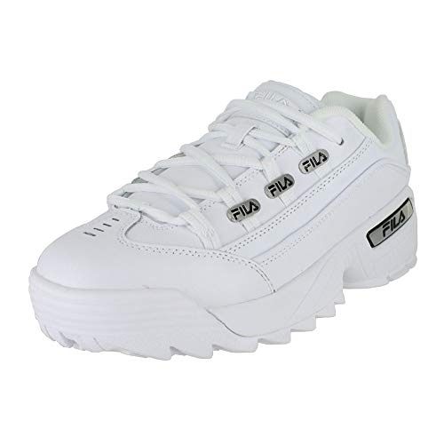 Fila 1CM00408-120: Mens Hometown White Black White Sneakers (10 D(M) US Men)
