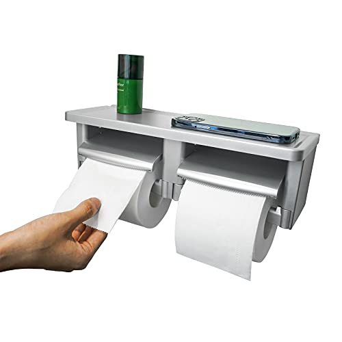 Commercial Toilet Paper Holder Double,Wall Mount Toilet Paper Dispenser