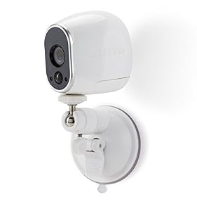 Image of Smart Security Suction Cup Wall Mount - Adjustable Indoor/Outdoor Suction Cup Mount for Arlo, Arlo Pro, Arlo Pro 2, Arlo Pro 3, Arlo Ultra, and Other Compatible Models by Wasserstein (1 Pack, White)