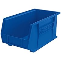 Akro-Mils 30240 Plastic Storage Stacking Hanging Akro Bin, 15-Inch by 8-Inch by 7-Inch, Blue, Case of 12