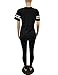 Akmipoem Women Letter Print Two Piece Outfits Short Sleeve T-Shirt Tops and Skinny Long Pants Tracksuits Set