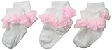 Jefferies Socks Baby-Girls Newborn Tutu Lace Socks 3 Pair Pack