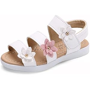 Girls Sandals Three Flowers Roman Shoes Tide 26 Summer New Children's Beach Shoes Baby Shoes Classmate Flowers