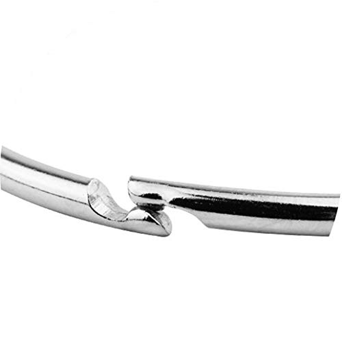 Loose Leaf Binder Rings Book Ring（15 Pack）Large 2 3/4 Inch Diameter Nickel Plated Silver - Thumbnail 5