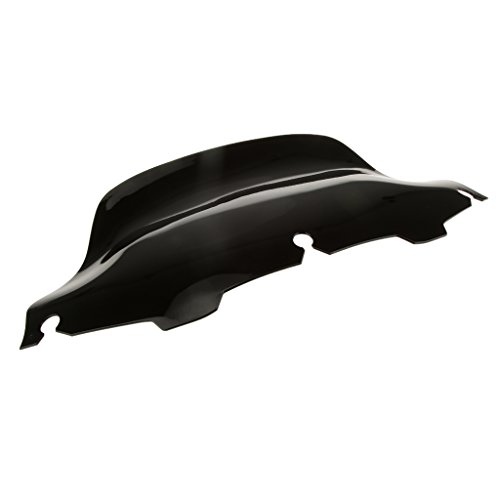 Black 8" Wave Windshield Fairing for 96-13 Harley FLHT FLHTC FLHX Touring