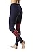 90 Degree By Reflex Silicone Panel Printed Leggings - Blue Depths - Medium