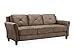 Lifestyle Solutions Harrington Sofa Microfiber Brown