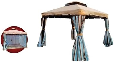 Gazebo With Curtains Mosquito Nets 3 X 3m Amazon Co Uk Garden