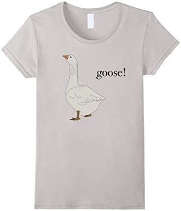 Women's Goose Geese T-shirt Men Women Kids Boys Girls Pond XL Silver
