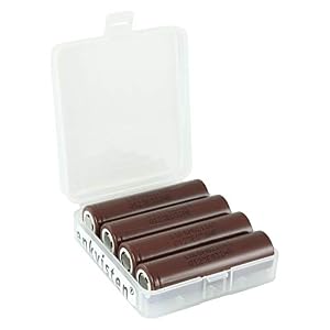 enkviSten 4X LG Chem INR18650-HG2 3.6V 3000mAh – 20A-30A Entladestrom inkl. Akkubox