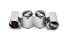 Chrome Metal Tire Valve Stem Caps for Jeep All Model set of 4 V2