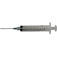 Duda Energy Syringepk010 Industrial Syringes with 15G x 1-1/2" Blunt Tip Fill Needle and Plastic Cover, 10 mL (Pack of 10)