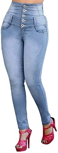 Fenleo Womens Jeans❤️Women High Waisted Skinny Denim Jeans Stretch Slim Pants