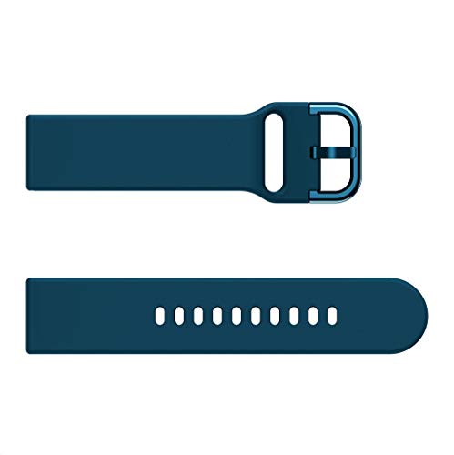 Bands for Samsung Galaxy Watch active, Tuscom Soft Silicone Sports Band Replacement Wrist Strap Adjustable Comfortable Wristband Bracelet Accessories Compatible Samsung Galaxy Watch active (Dark Blue)
