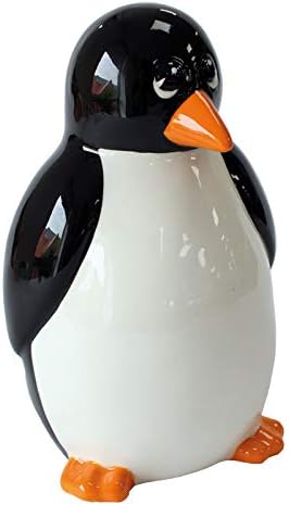 Crockery Critters Money Box from Deluxebase, Penguin Piggy Bank. Cute Animal Shaped Coin Holder