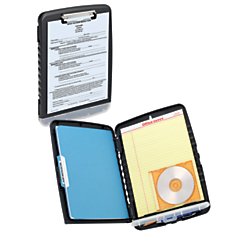 Office Depot Portable Clipboard Storage Box, Letter Size, Charcoal, 10030