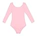 DANSHOW Girls Team Basic Long Sleeve Leotard with Skirt Kid Dance Ballet Tutu Dress(KD3028-S-08)