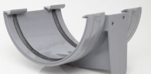 Polypipe RL602G Grey 150mm (6") High Capacity Half Round Gutter Union Bracket