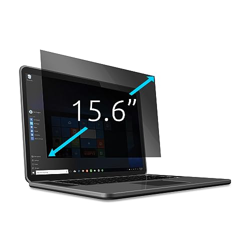 Kensington Laptop Blickschutzfilter, abnehmbare Schutzfolie für 15,6" 16:9 Laptops/Tablets, Blendschutzbeschichtung, beidseitig verwendbar, Blaulichtfilter zur Vermeidung von Augenbelastung (628334)
