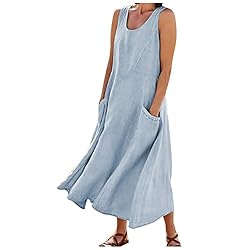 Maxi Dress for Women,2023 Spring Summer Cotton