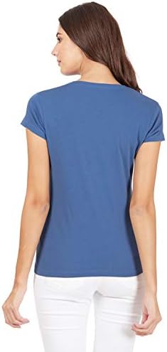 By Free Authority Women's Grey Plain Half Sleeve T-Shirt