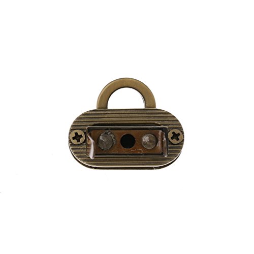 Misright 10 Sets Metal Purse Handbag Twist Turn Lock DIY Handbag Shoulder Bag Purse Hardware Accessories (BZ)